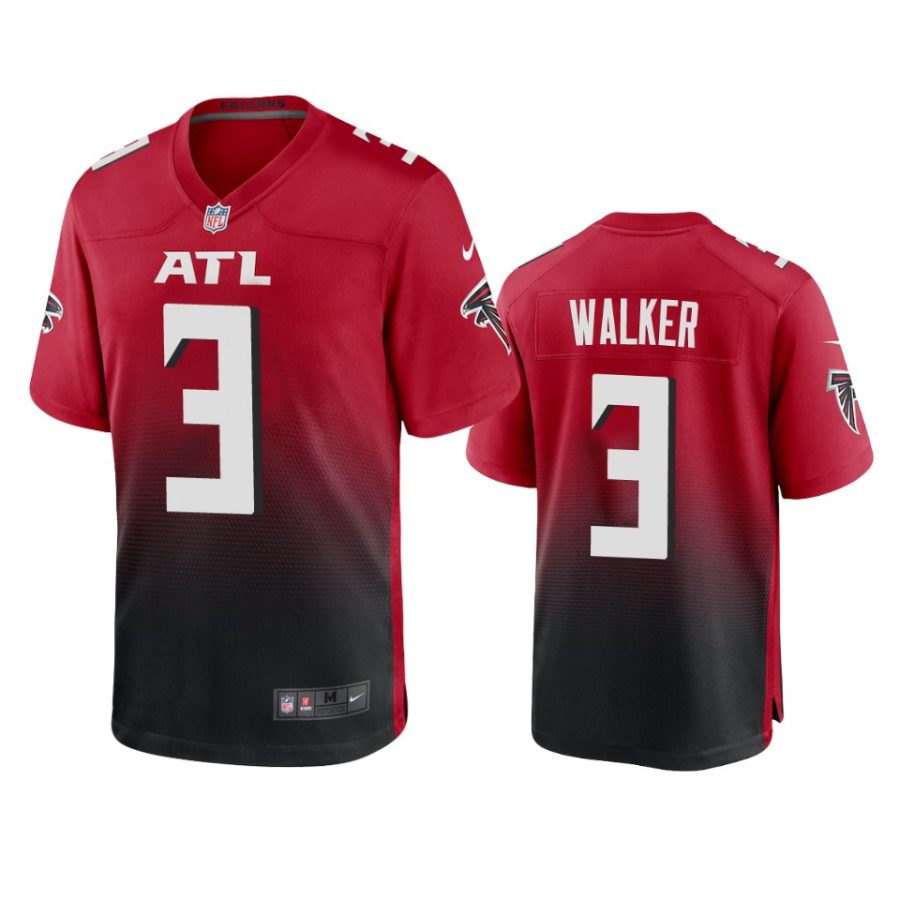 mens mykal walker falcons red game jersey