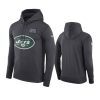 mens new york jets anthracite crucial catch performance hoodie