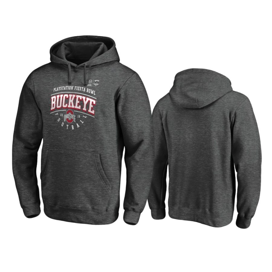 mens ohio state buckeyes 2019 fiesta bowl bound heather gray hoodie