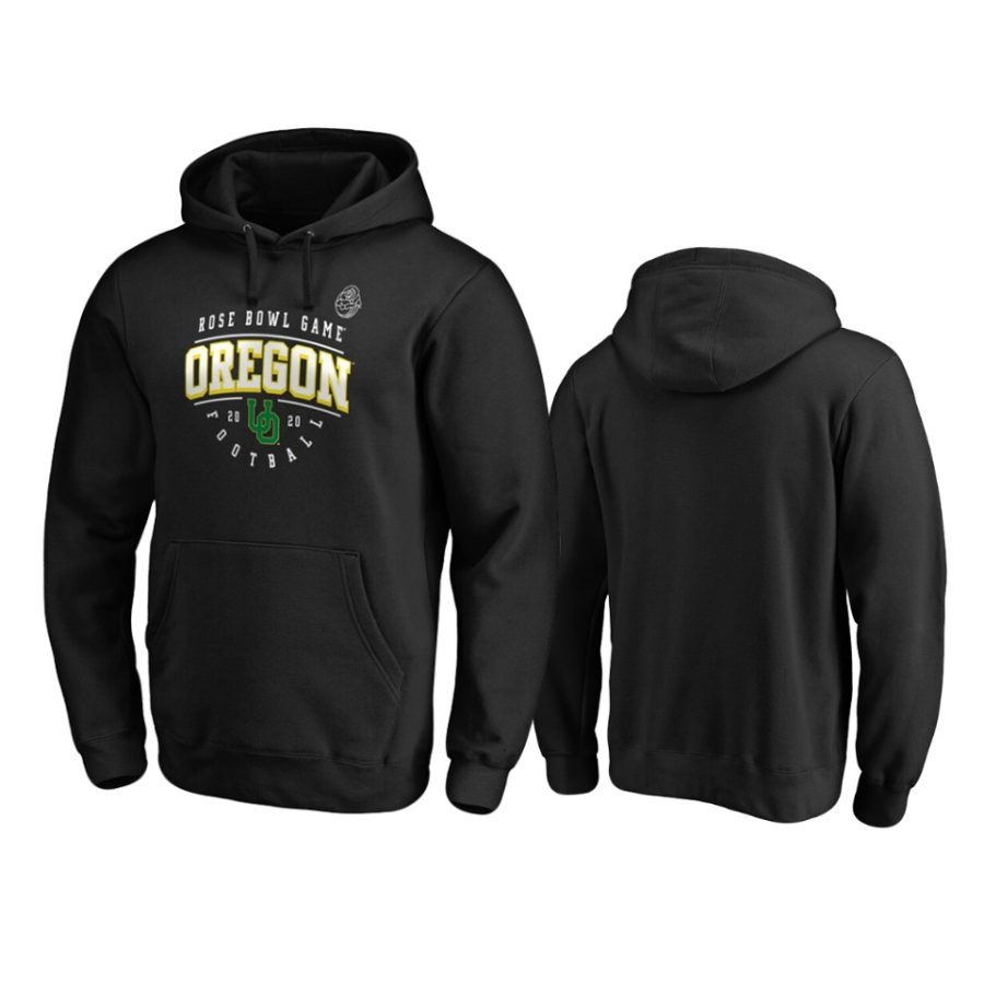 mens oregon ducks 2020 rose bowl bound black hoodie