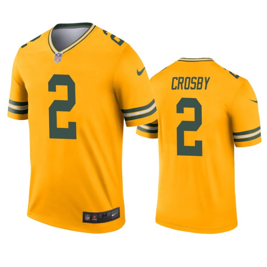 mens packers mason crosby gold inverted legend jersey