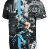 mens panthers christian mccaffrey 3d printed black player graphic t shirt