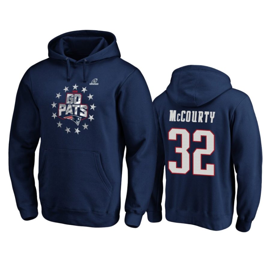 mens patriots devin mccourty navy 2019 nfl playoffs hometown checkdown pullover hoodie