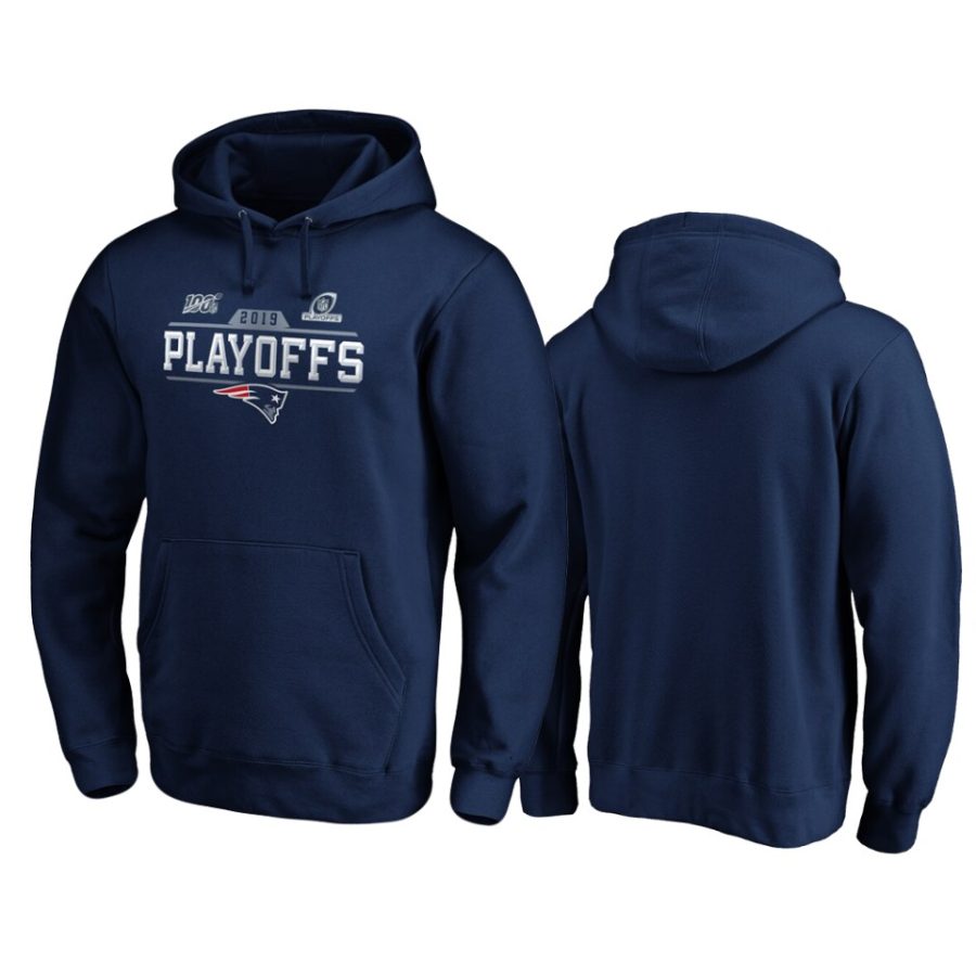 mens patriots navy 2019 nfl playoffs chip shot pullover hoodie