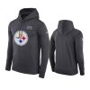 mens pittsburgh steelers anthracite crucial catch performance hoodie