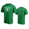 mens raiders green st. patricks day emerald plaid t shirt