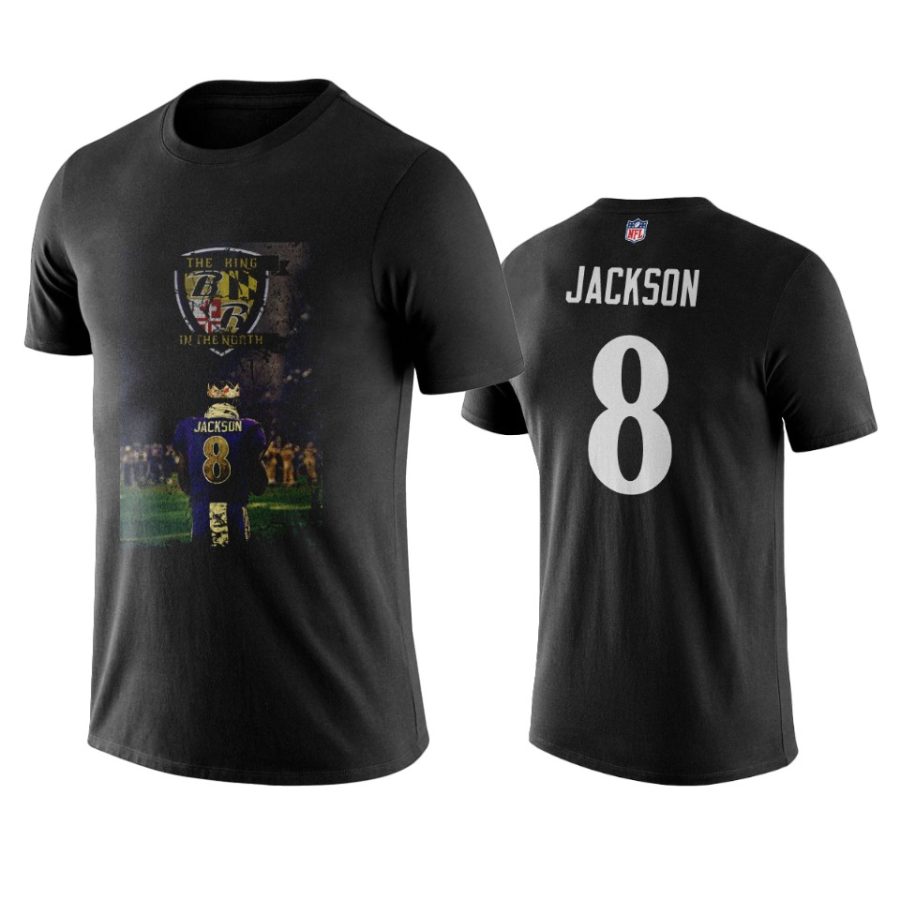 mens ravens lamar jackson black player graphic retro t shirt