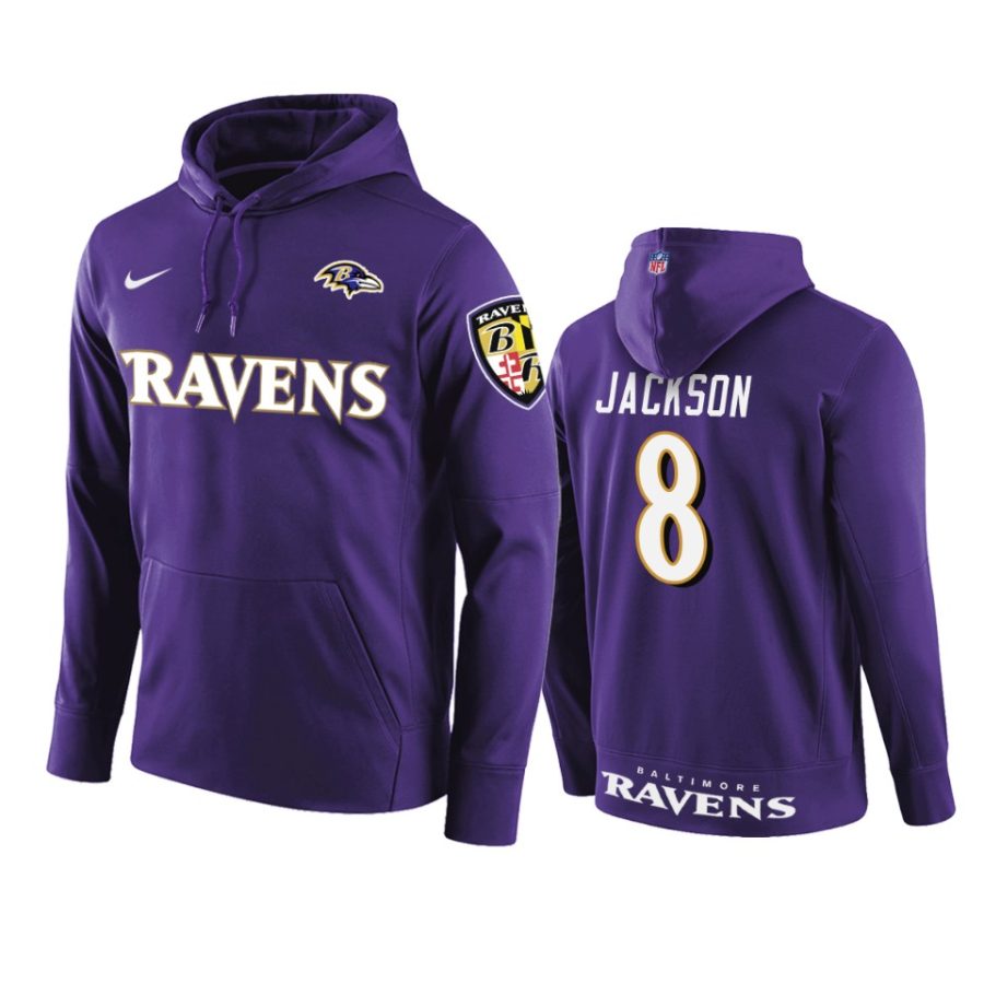 mens ravens lamar jackson purple circuit wordmark hoodie