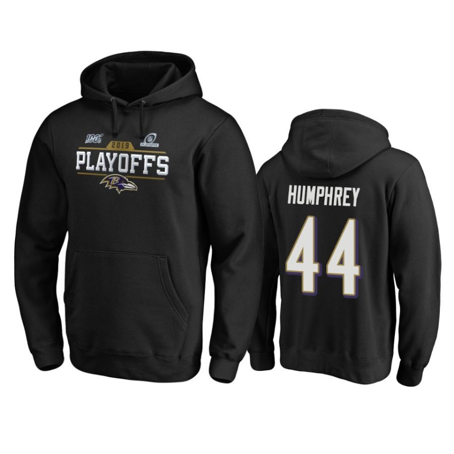 mens ravens marlon humphrey black 2019 nfl playoffs bound chip shot pullover hoodie