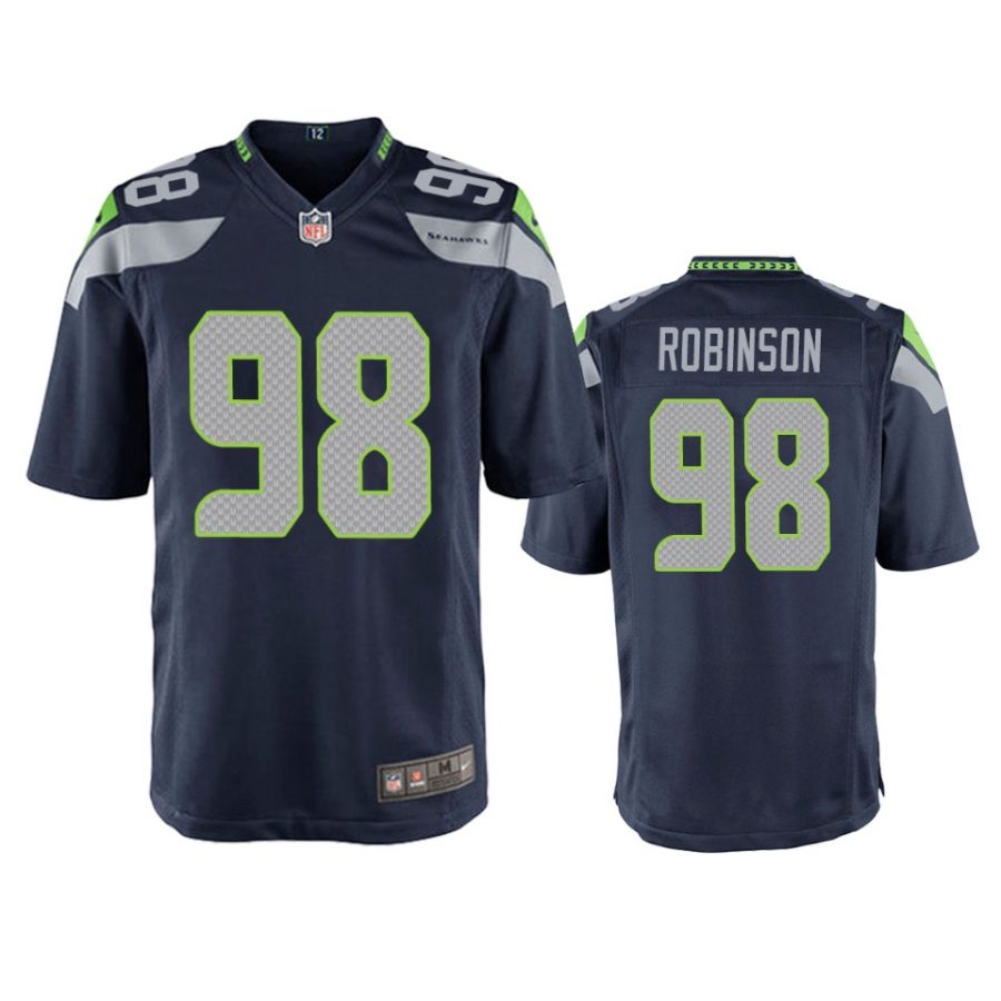 mens seahawks alton robinson college navy game jersey