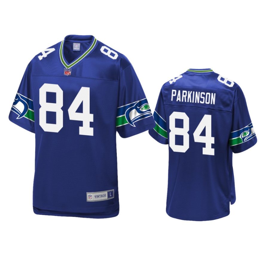 mens seahawks colby parkinson royal pro line jersey