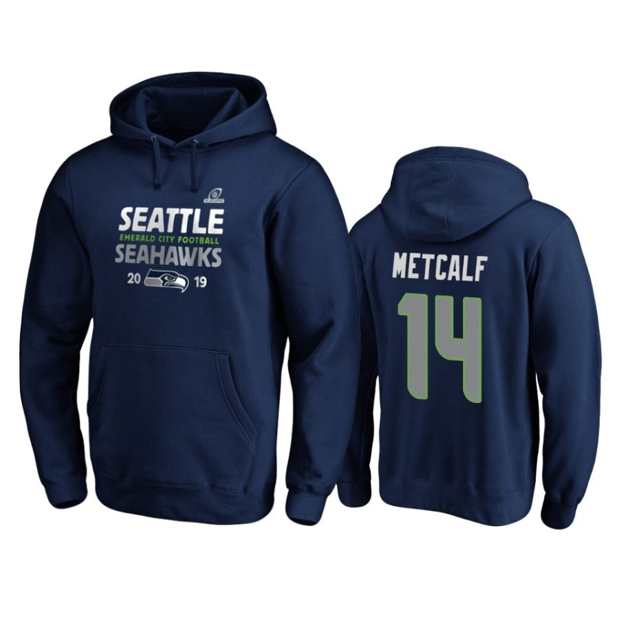 mens seahawks d.k. metcalf college navy 2019 nfl playoffs hometown checkdown pullover hoodie