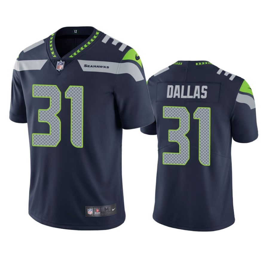 mens seahawks deejay dallas navy vapor untouchable limited jersey