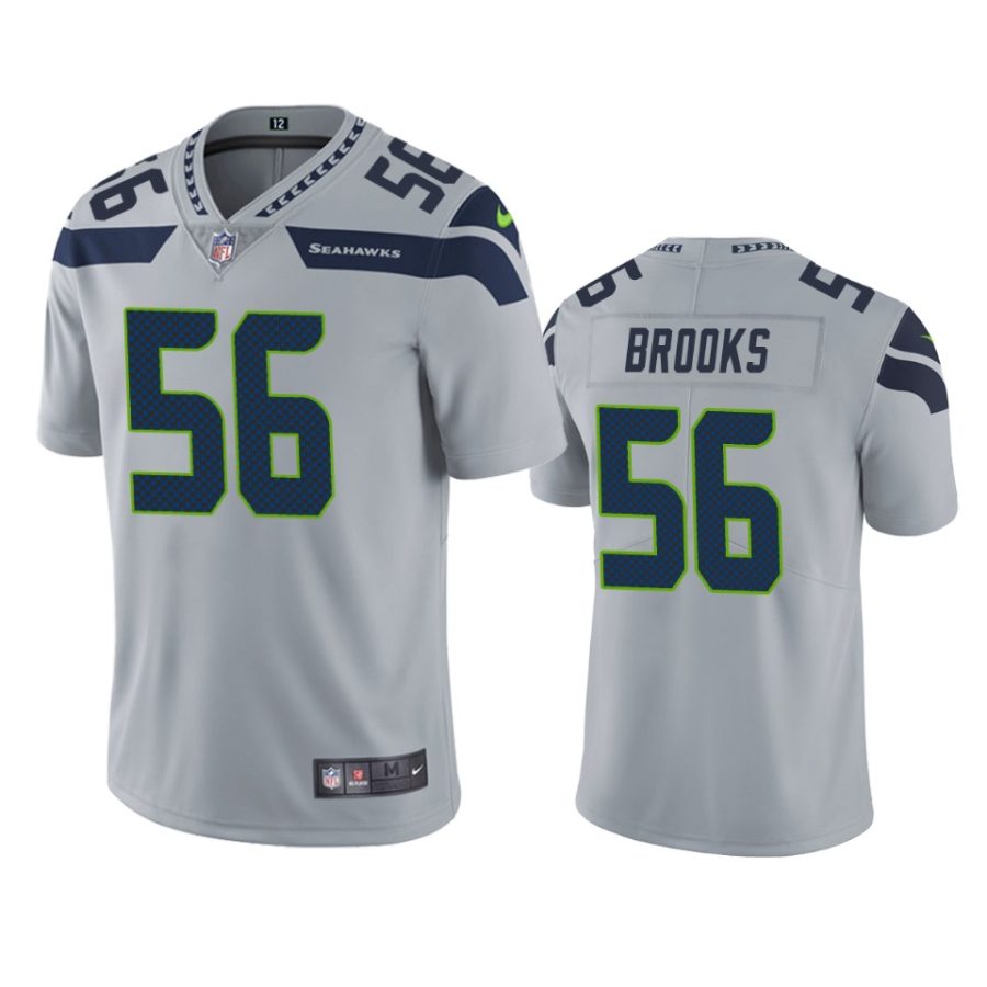 mens seahawks jordyn brooks gray vapor limited jersey