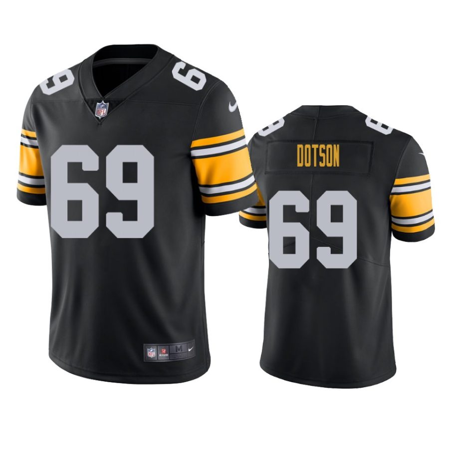 mens steelers kevin dotson black alternate vapor limited jersey