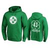 mens steelers troy polamalu green st. patricks day white logo hoodie