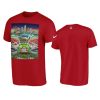 mens super bowl lv red poster t shirt