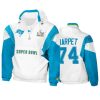 mens tampa bay buccaneers ali marpet white teal super bowl lv crinkle hoodie