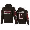 mens tampa bay buccaneers blaine gabbert charcoal super bowl lv champions name number hoodie