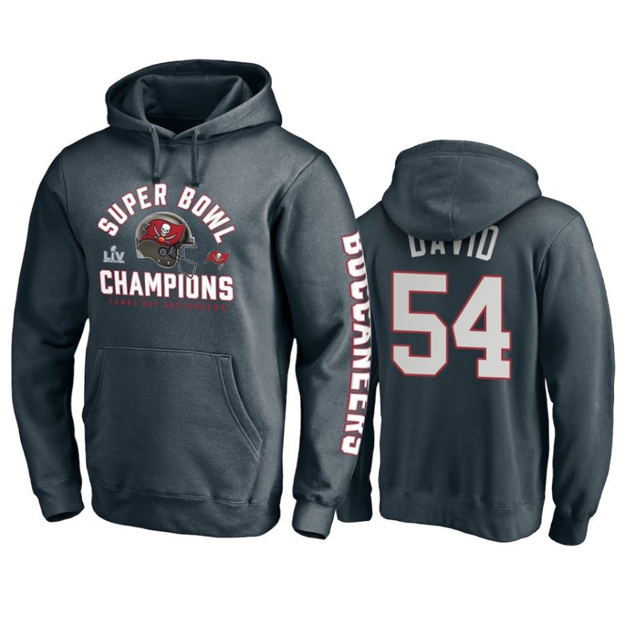 mens tampa bay buccaneers lavonte david charcoal super bowl lv champions lateral pass hoodie