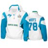 mens tampa bay buccaneers tristan wirfs white teal super bowl lv crinkle hoodie