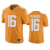 mens tennessee volunteers peyton manning orange college football jersey