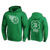 mens titans kevin byard green st. patricks day white logo hoodie