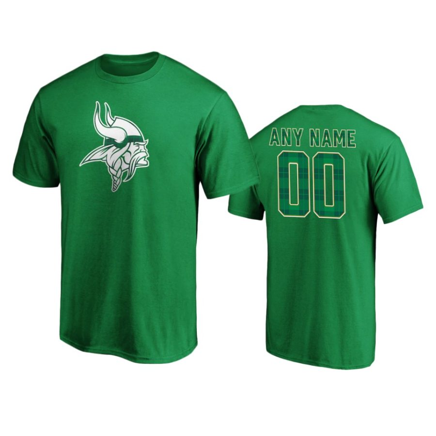 mens vikings custom green st. patricks day emerald plaid t shirt