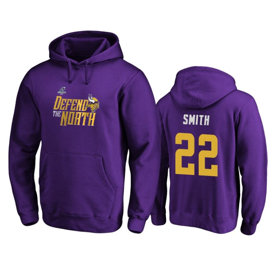 mens vikings harrison smith purple 2019 nfl playoffs hometown checkdown pullover hoodie