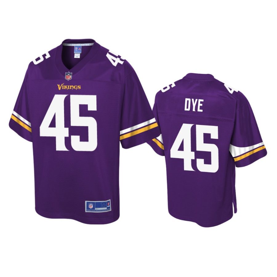 mens vikings troy dye purple pro line jersey