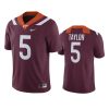 mens virginia tech hokies tyrod taylor maroon college football jersey