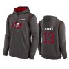 mike evans buccaneers pewter sideline logo hoodie