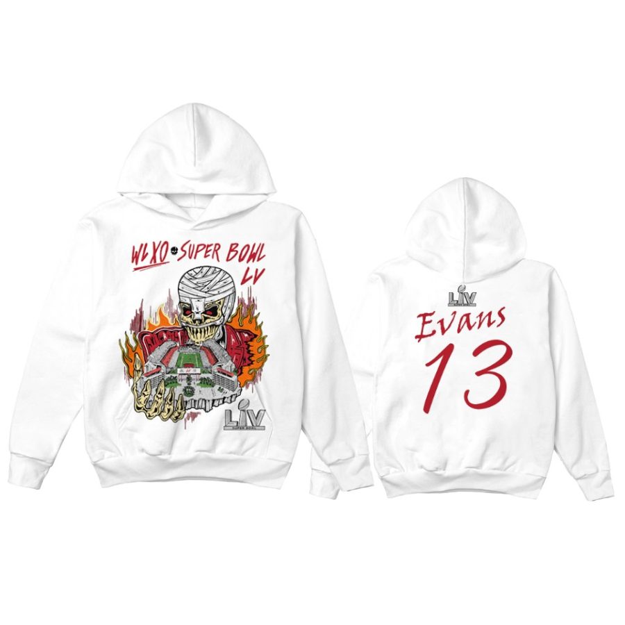 mike evans tampa bay buccaneers white super bowl lv halftime show hoodie