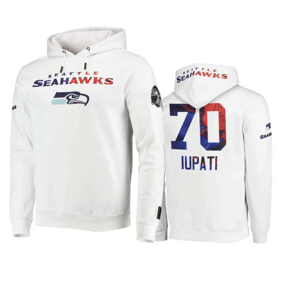 mike iupati seahawks white americana hoodie