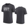 minnesota vikings charcoal 2021 nfl crucial catch performance t shirt