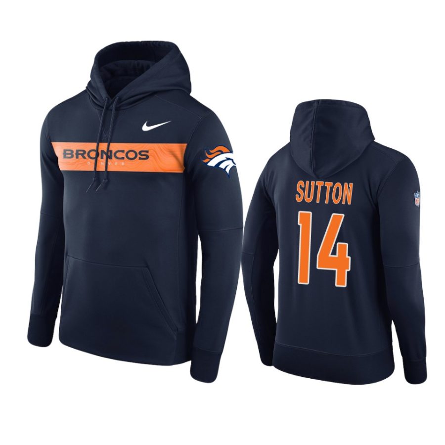 navy courtland sutton sideline team hoodie