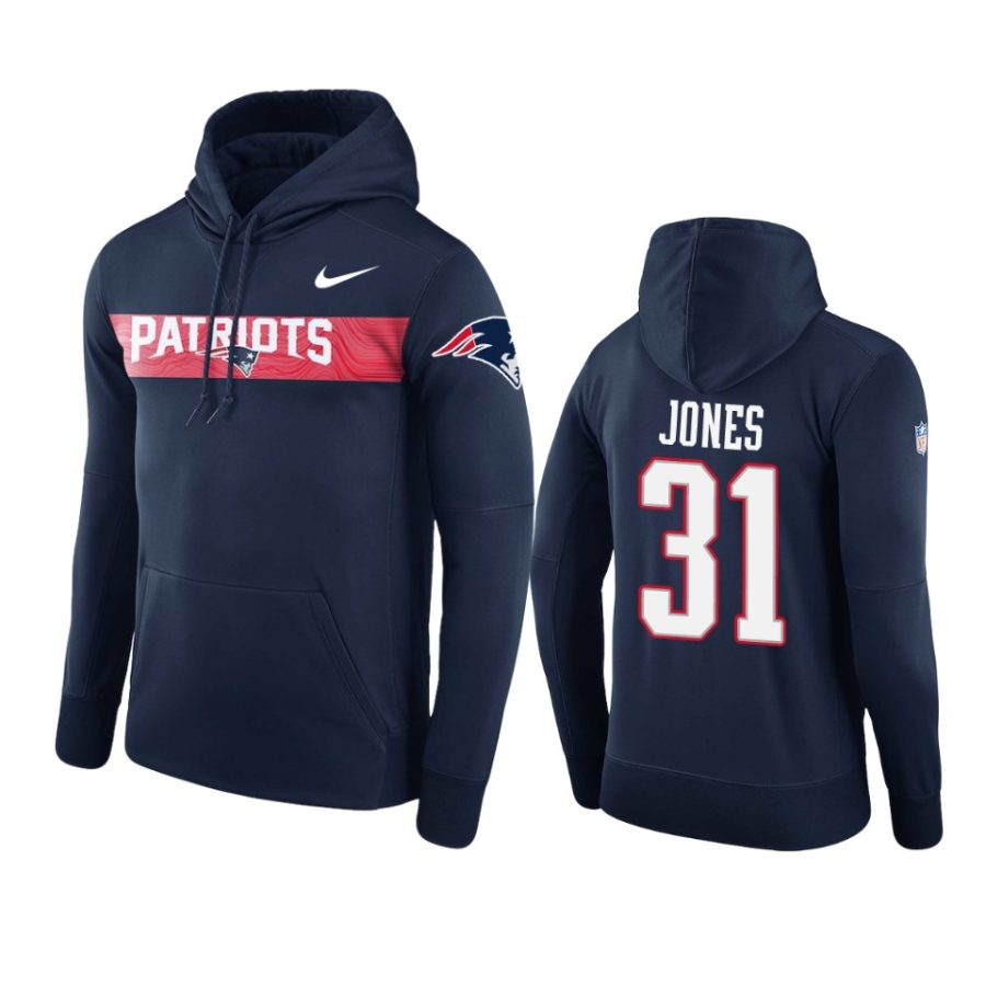 navy jonathan jones sideline team hoodie