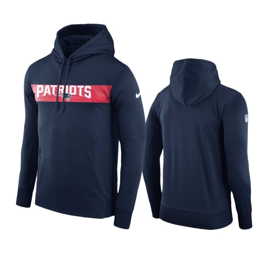 navy team sideline pullover hoodie