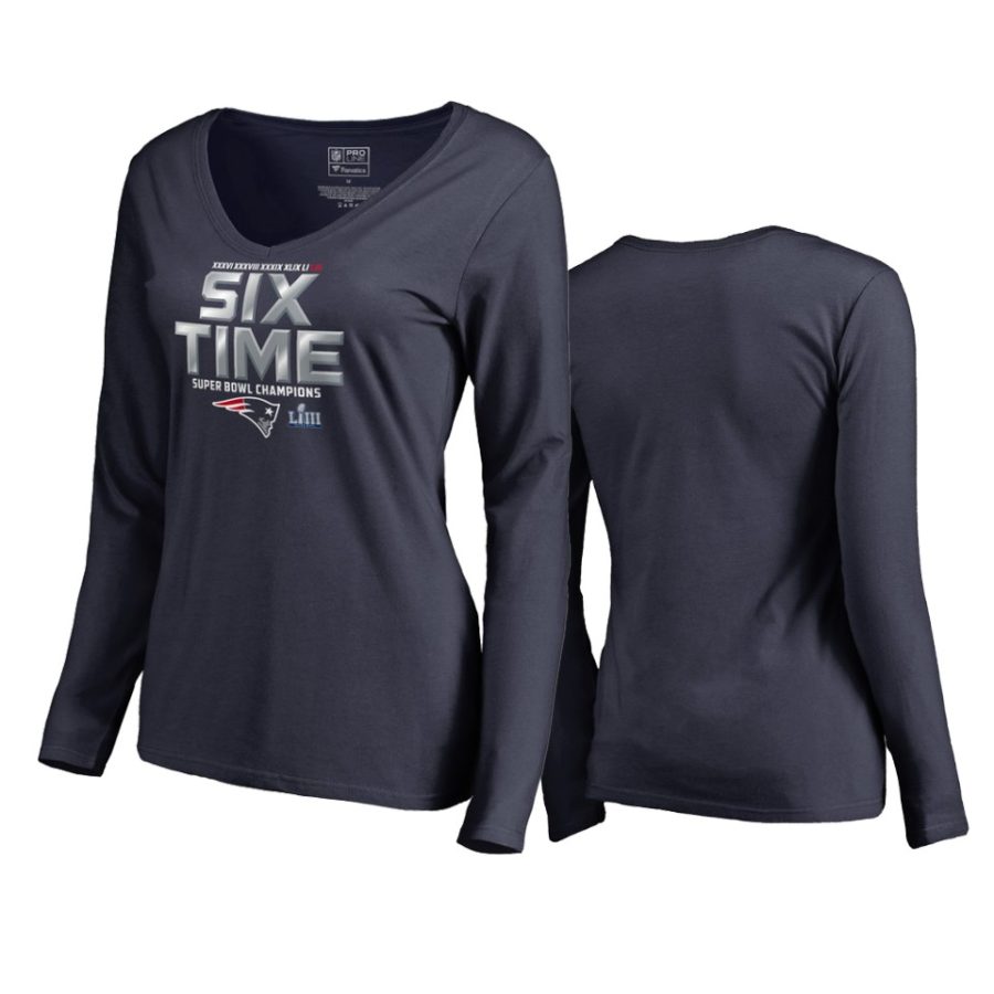 navy women 6 time super bowl champions hometown t shirt 0a