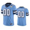 north carolina tar heels custom carolina blue 2021 orange bowl game jersey