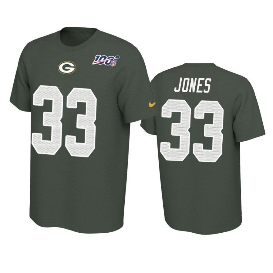 packers aaron jones green player pride 100th season tee