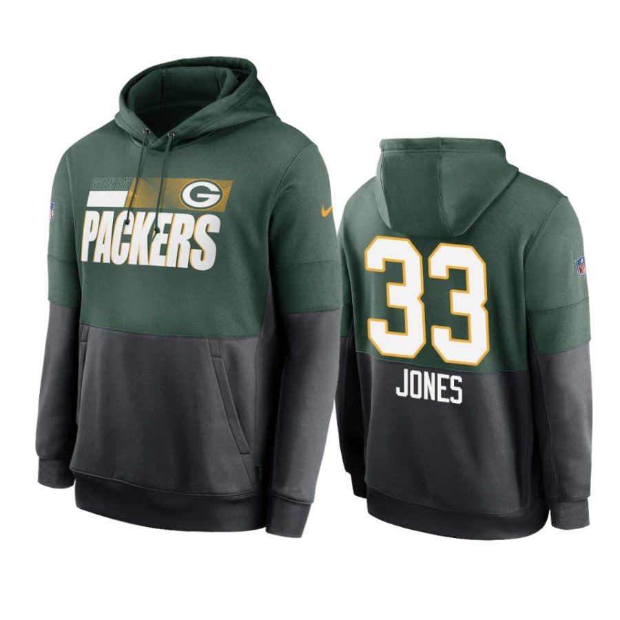 packers aaron jones green sideline impact lockup hoodie