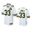 packers aaron jones white 4x super bowl champions patch game jersey