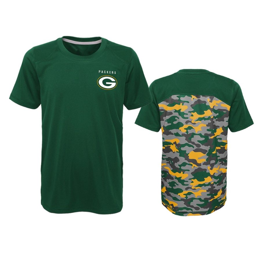 packers camo green extra yardage t shirt