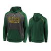 packers charcoal green game day ready chiller fleece pullover hoodie