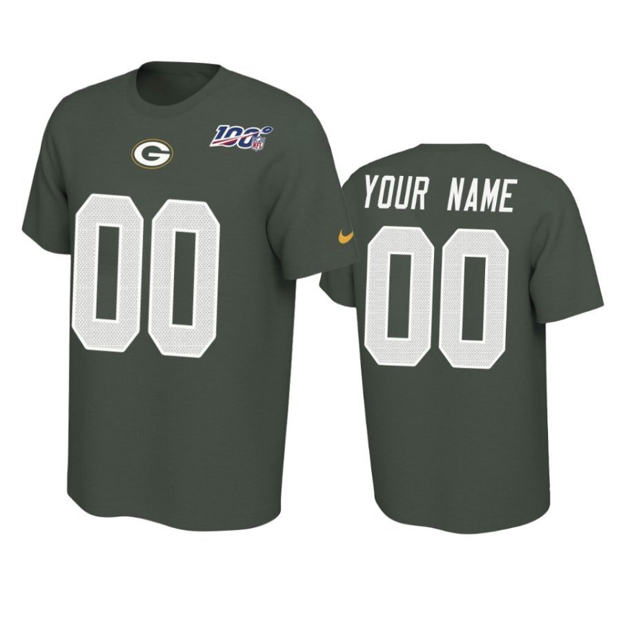 packers custom green player pride 100th season tee