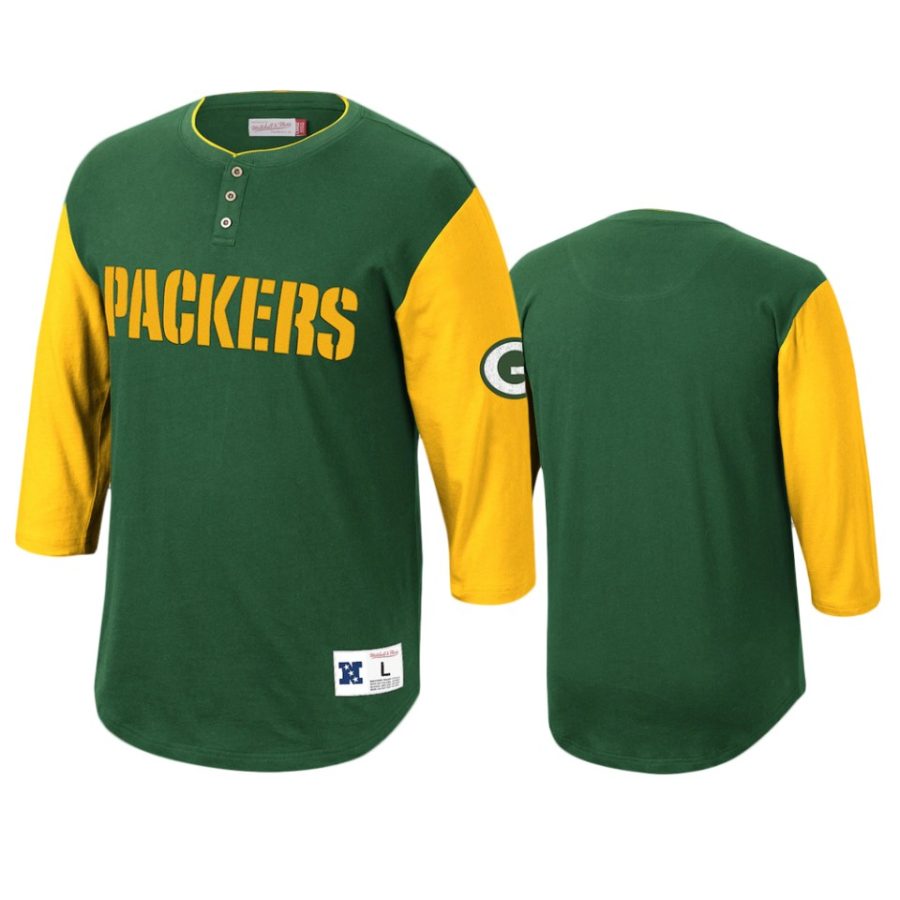 packers green franchise player henley t shirt