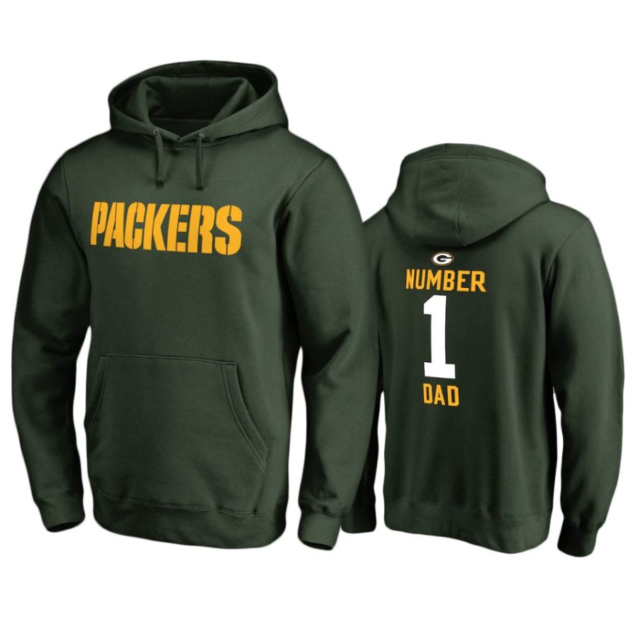 packers green number 1 dad pullover hoodie