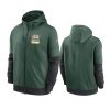 packers green sideline impact lockup full zip hoodie