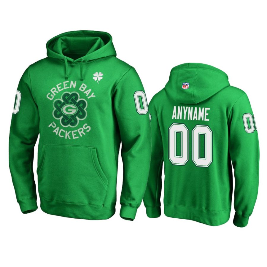 packers kelly green custom st. patricks day hoodie